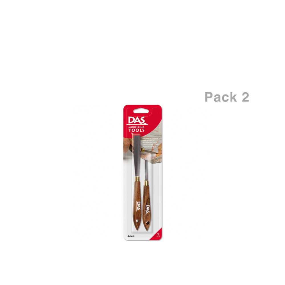 Espátula Modelagem Aço Das Pack 2