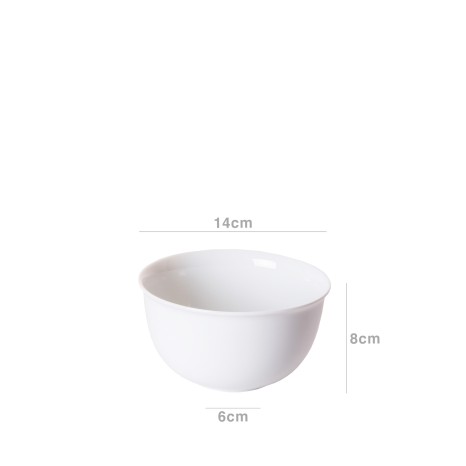 Tigela Porcelana Branca 14X6X8cm - Image product