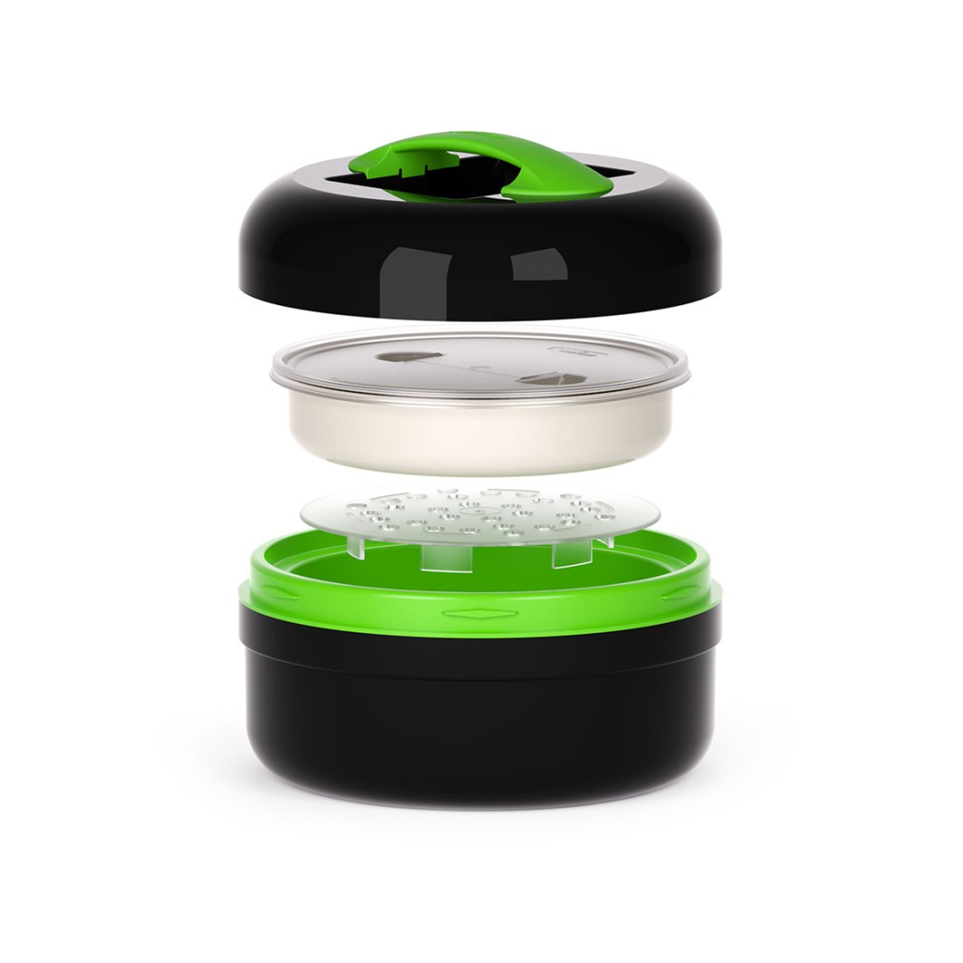 Termo Sólidos Proterm Redonda Preto / Verde 1500ml