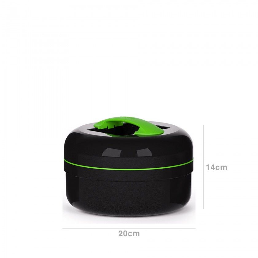 Termo Slidos Proterm Redonda Preto / Verde 1500ml