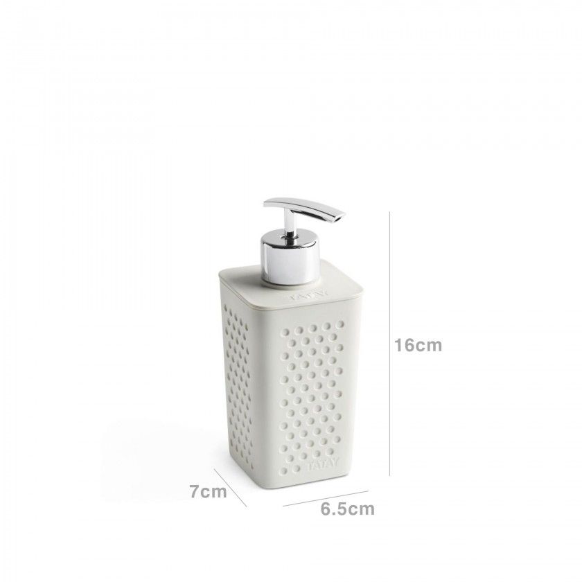Doseador Sabonete Líquido Bohol Branco 7X6.5X16cm Doseador Sabonete Líquido Bohol Branco 7X6.5X16cm