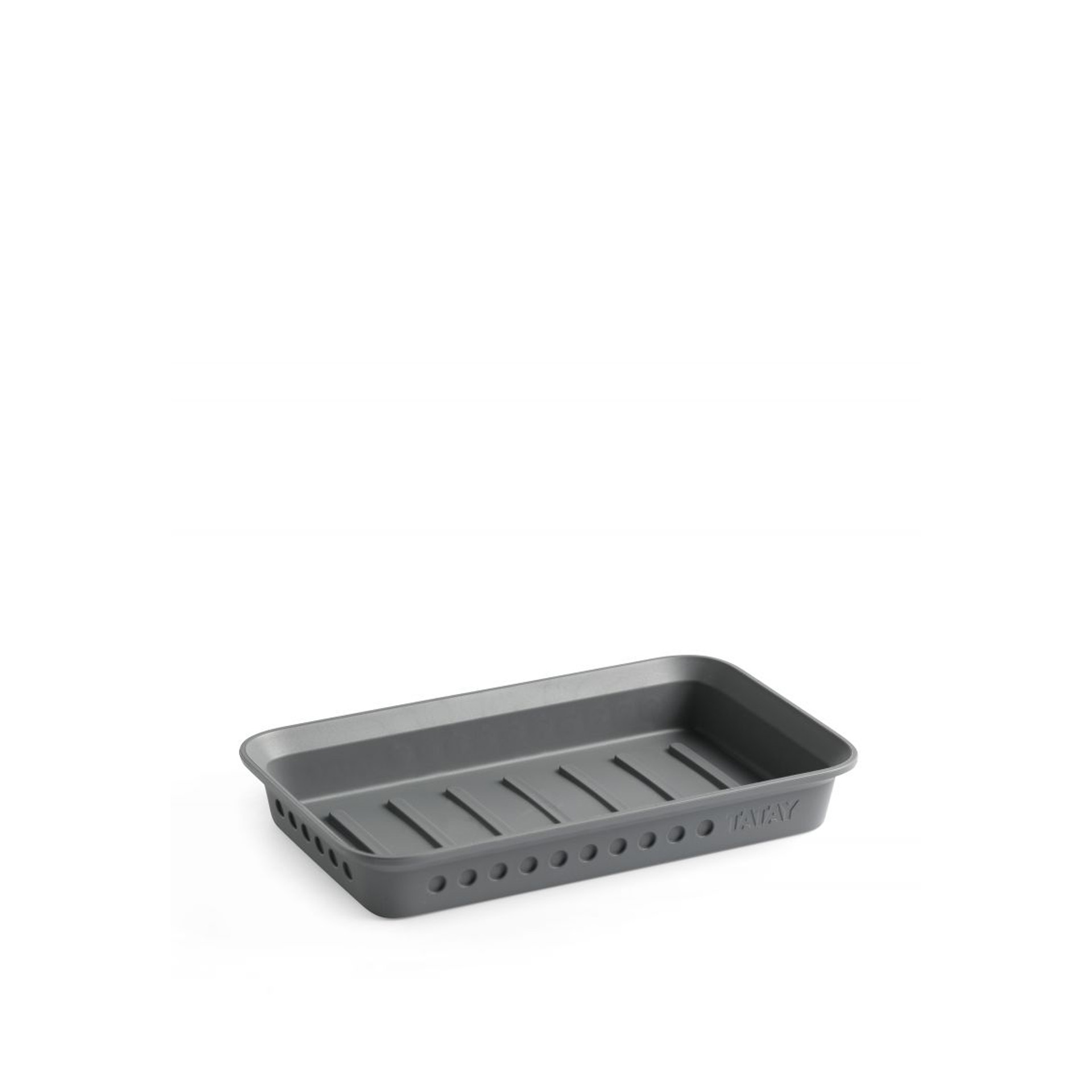 Saboneteira Bohol Retangular Cinza 14X8.5X2cm