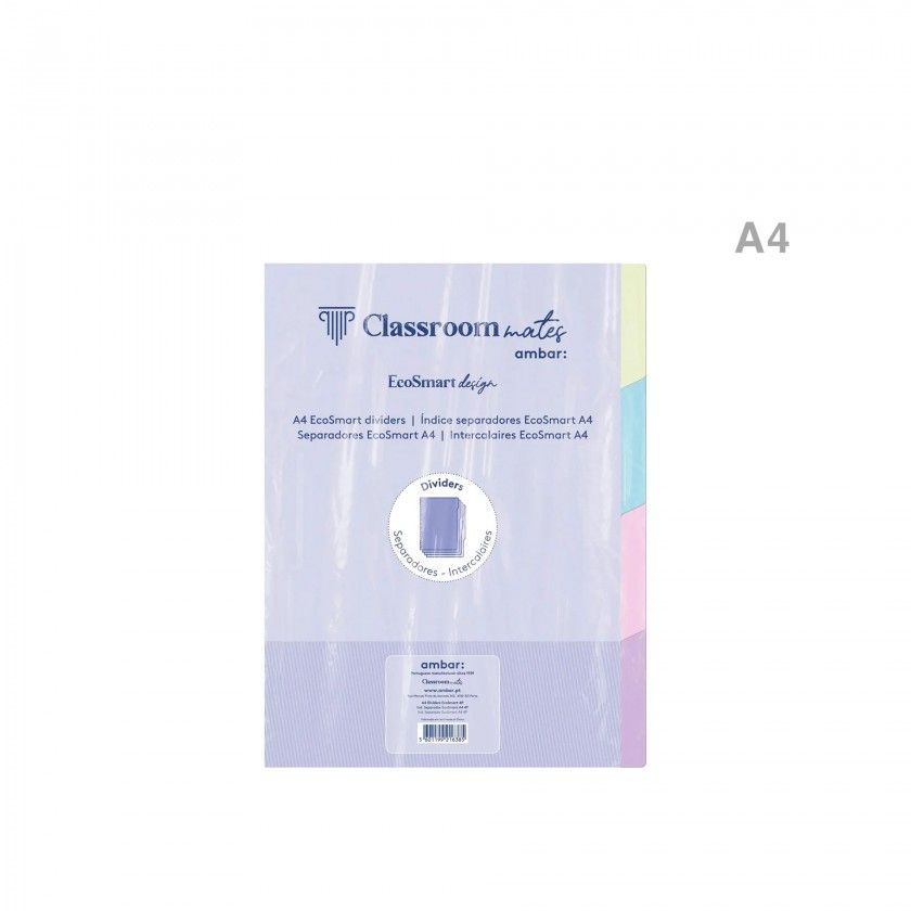 Separadores Caderno Inteligente Ecosmart 4 Páginas A4 Separadores Caderno Inteligente Ecosmart 4 Páginas A4