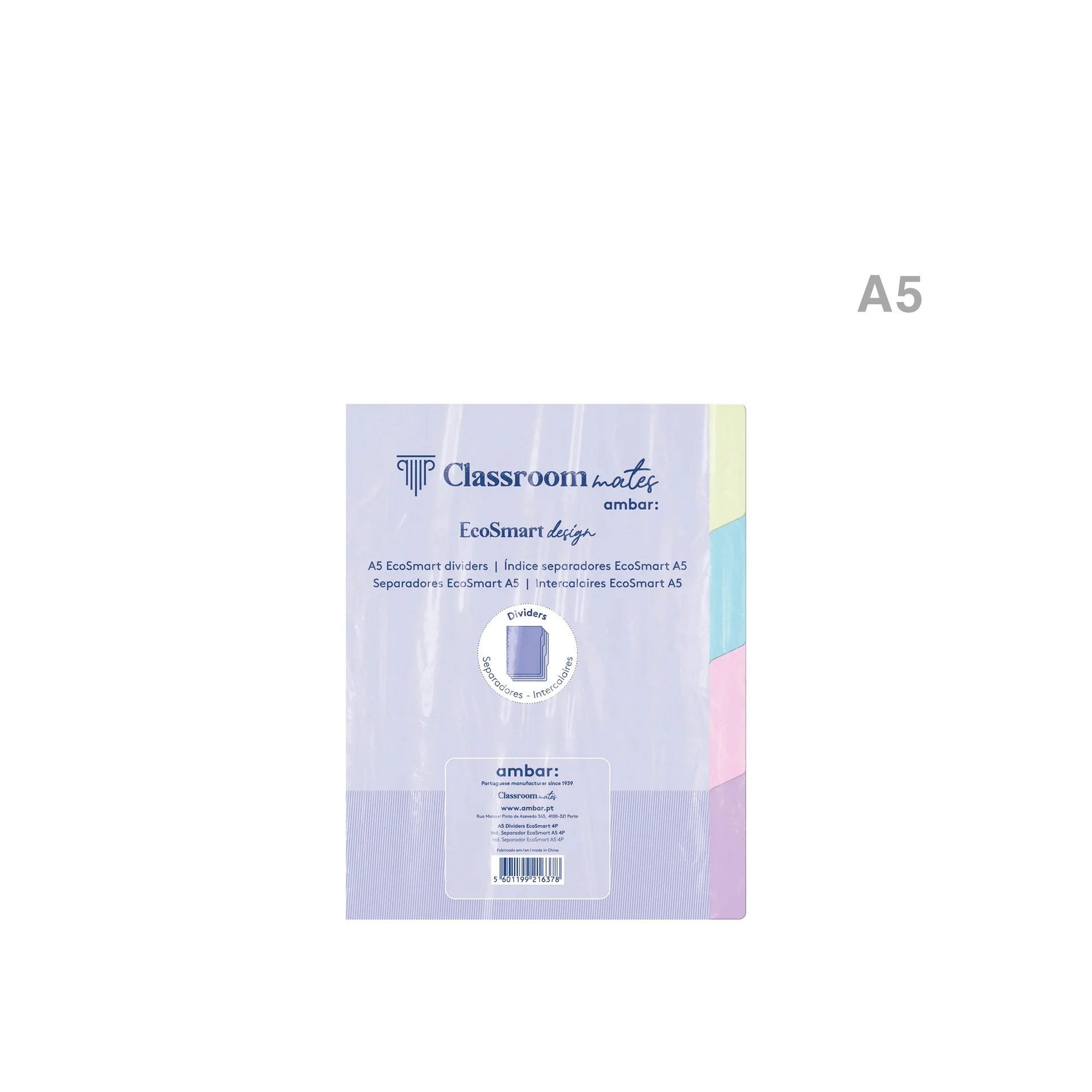 Separadores Caderno Inteligente Ecosmart 4 Páginas A5