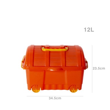 Baú Plástico Mini 12L 34.5X26.5X23.5cm