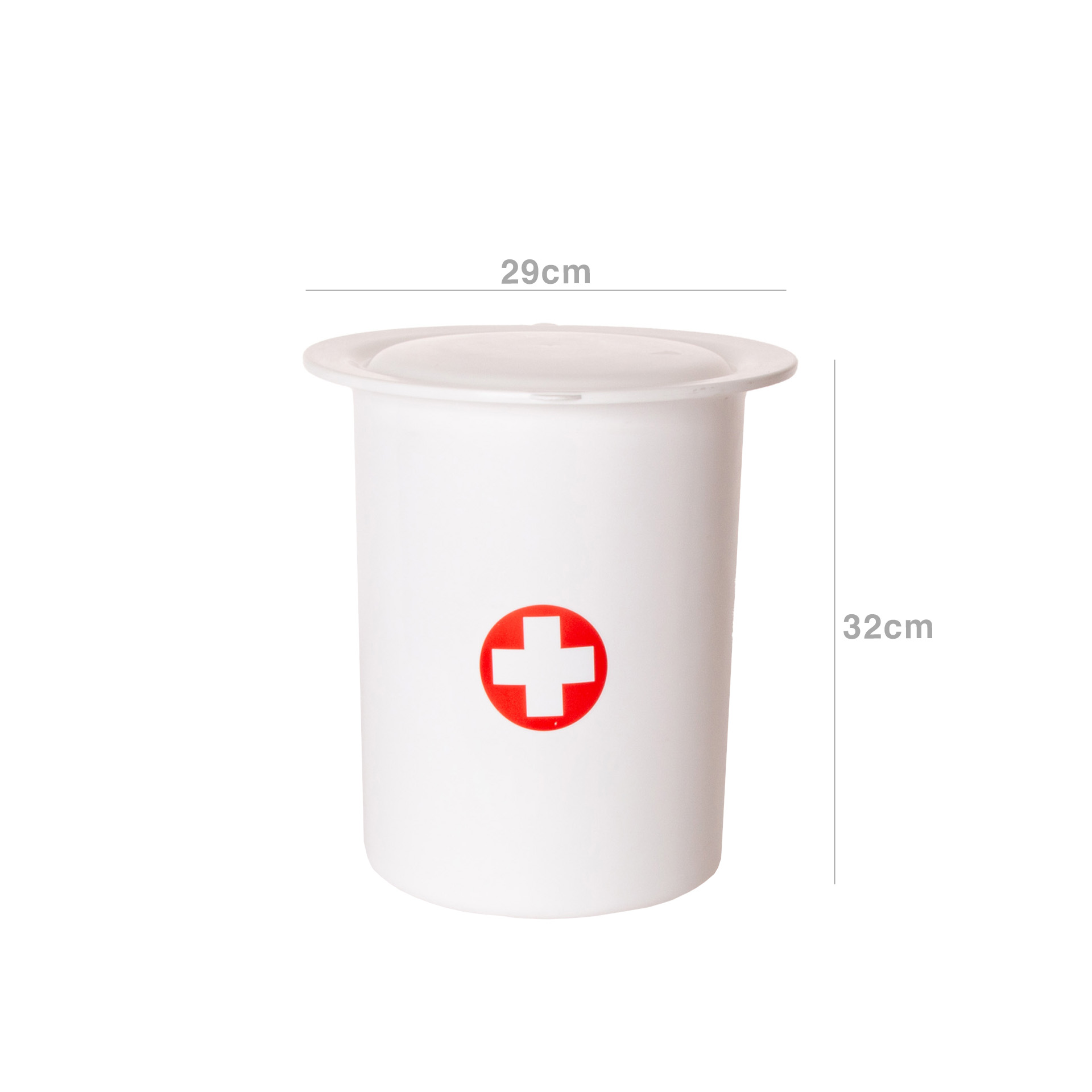 Bacio Hospitalar Plástico 14L 29X32cm