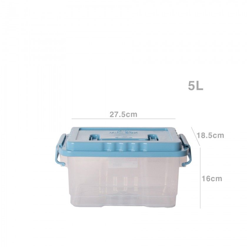 Caixa Arrumos com Asa 5L 27.5X18.5X16cm Caixa Arrumos com Asa 5L 27.5X18.5X16cm