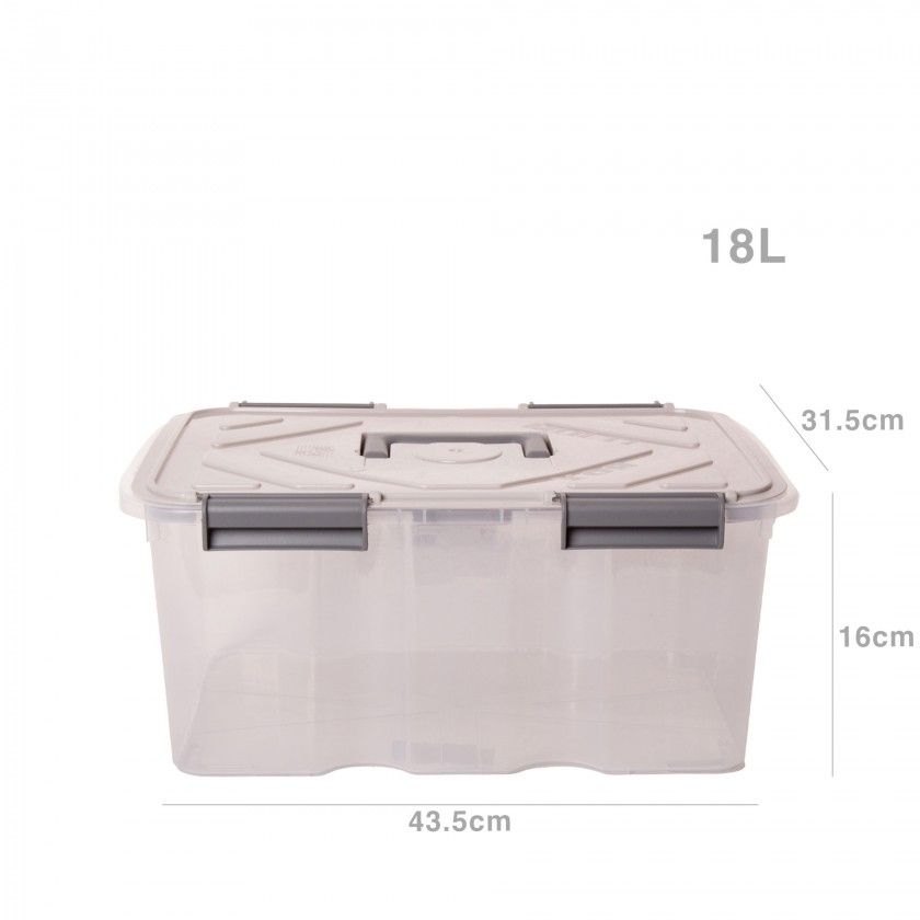 Caixa Arrumos com Asa 18L 43.5X31.5X16cm Caixa Arrumos com Asa 18L 43.5X31.5X16cm