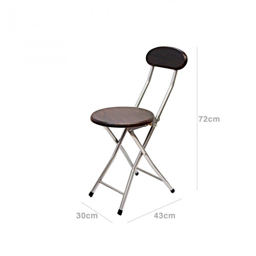 Cadeira Dobrvel Tampa Madeira 30X43/72cm