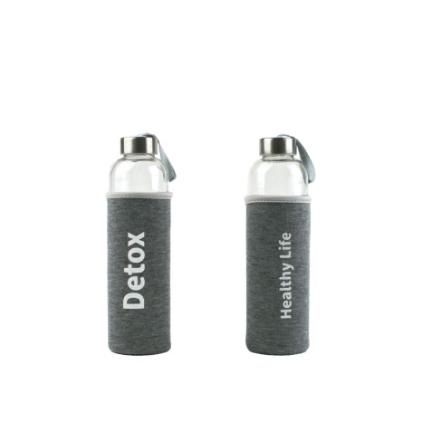 Garrafa Desporto Vidro Forro Decorativo 600ml - Image product