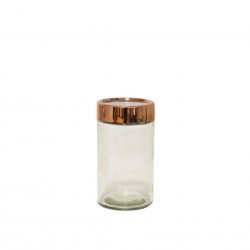 Frasco Hermtico com Tampa Dourada 1000ml 10X10X18cm
