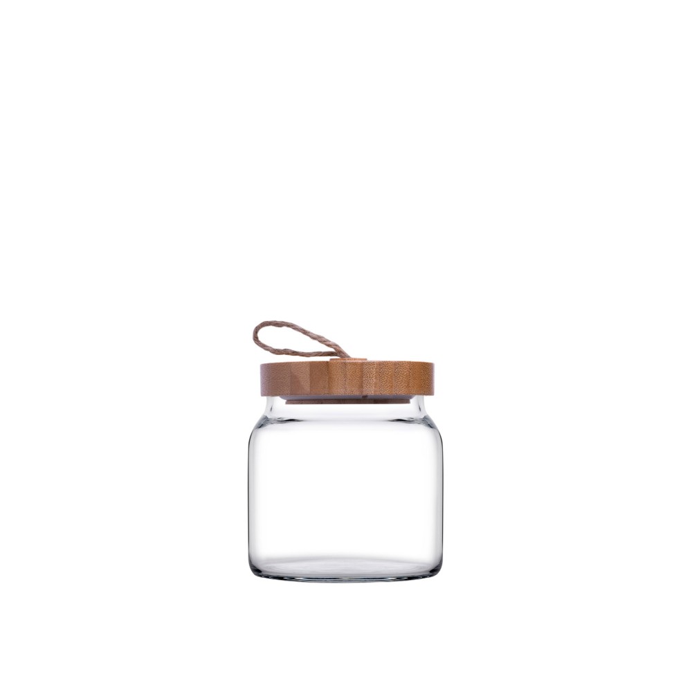 Frasco Hermético Pasabahçe Woody 0.575ml 10X10X9.5cm