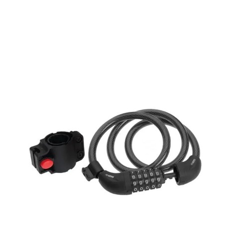 Cadeado Combinação para Bicicleta / Moto Preto 100cm - Image product