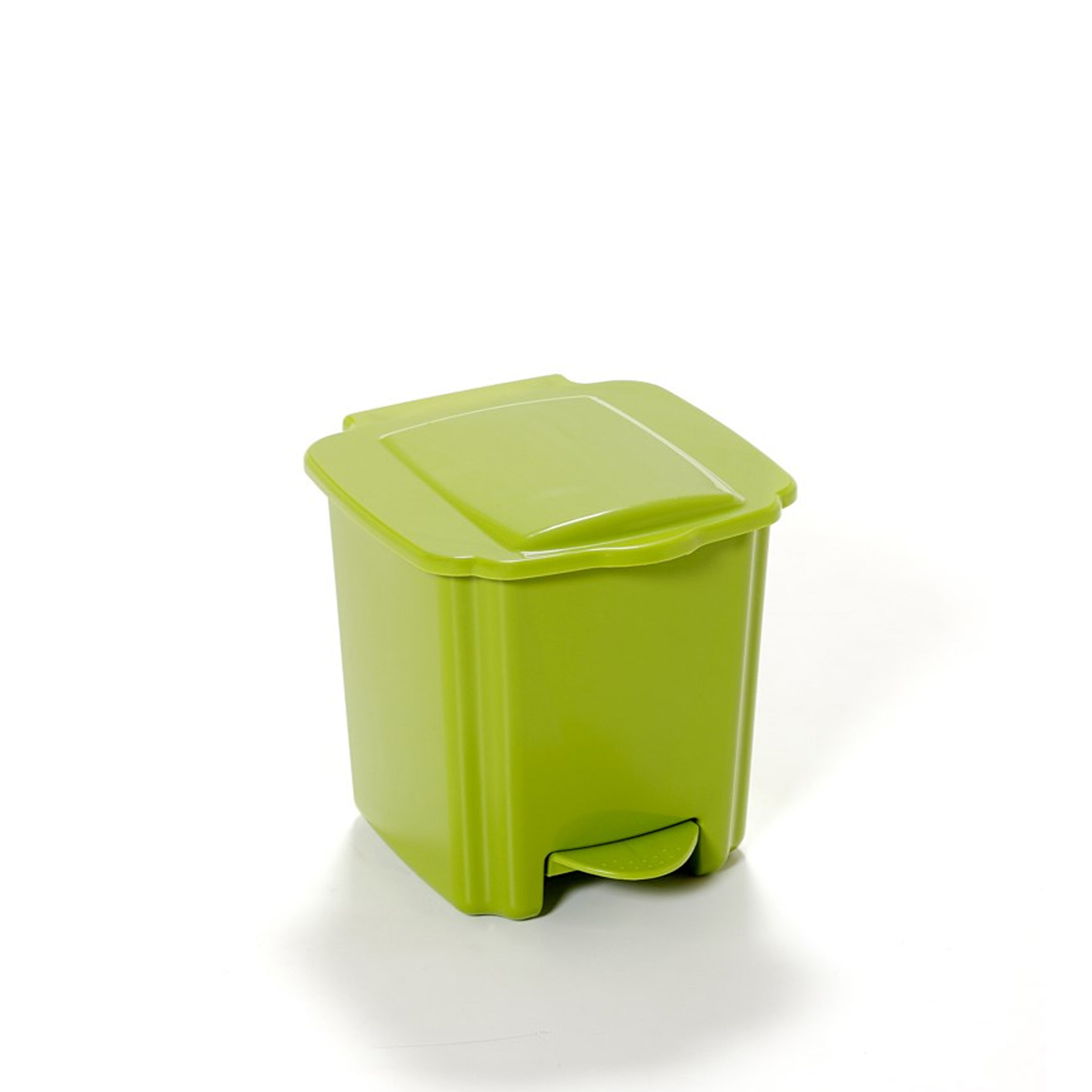 Balde Lixo Plástico New com Pedal Verde 6000ml 22X24X21cm