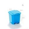 Balde Lixo Plstico New com Pedal Azul 6000ml 22X24X21cm