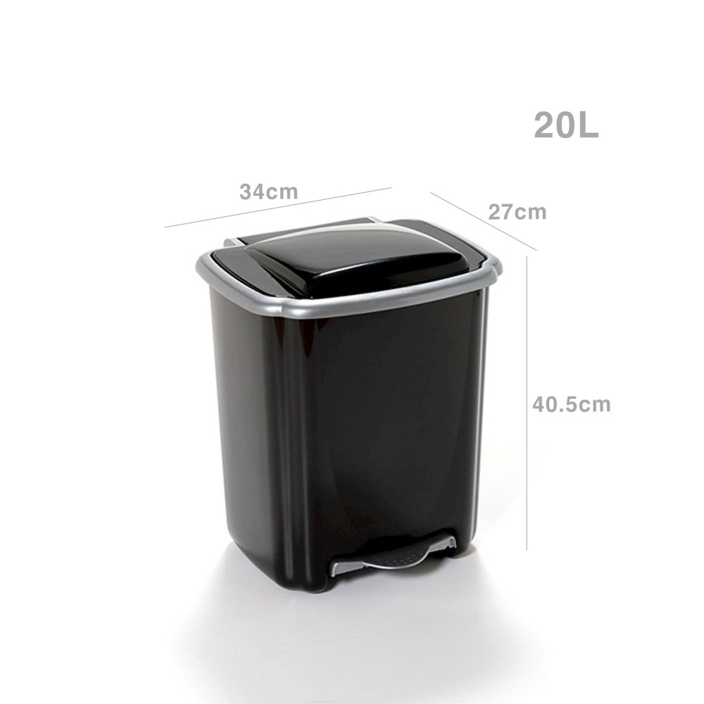 Balde Lixo Pl�stico New com Pedal 20l 34X27X40.5cm