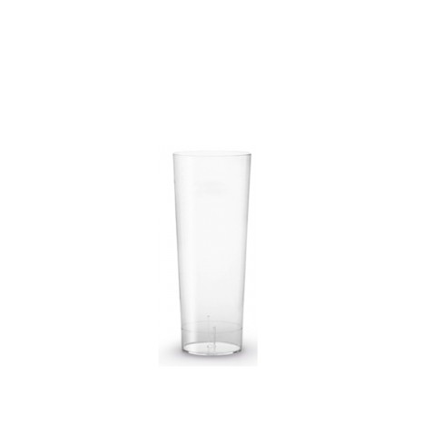 Copo Tubo Polipropileno Classic Transparente 220ml 5X15cm - Image product