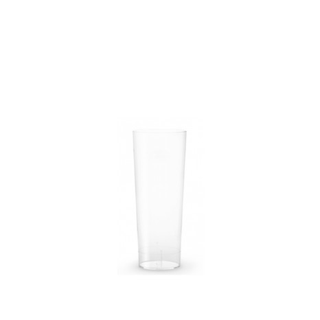 Copo Tubo Polipropileno Summer Transparente 230ml 5X13cm - Image product