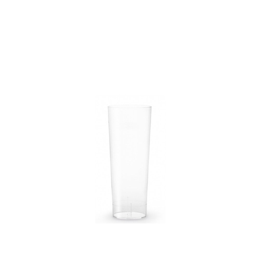 Copo Tubo Polipropileno Summer Transparente 230ml 5X13cm