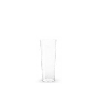 Copo Tubo Polipropileno Summer Transparente 230ml 5X13cm