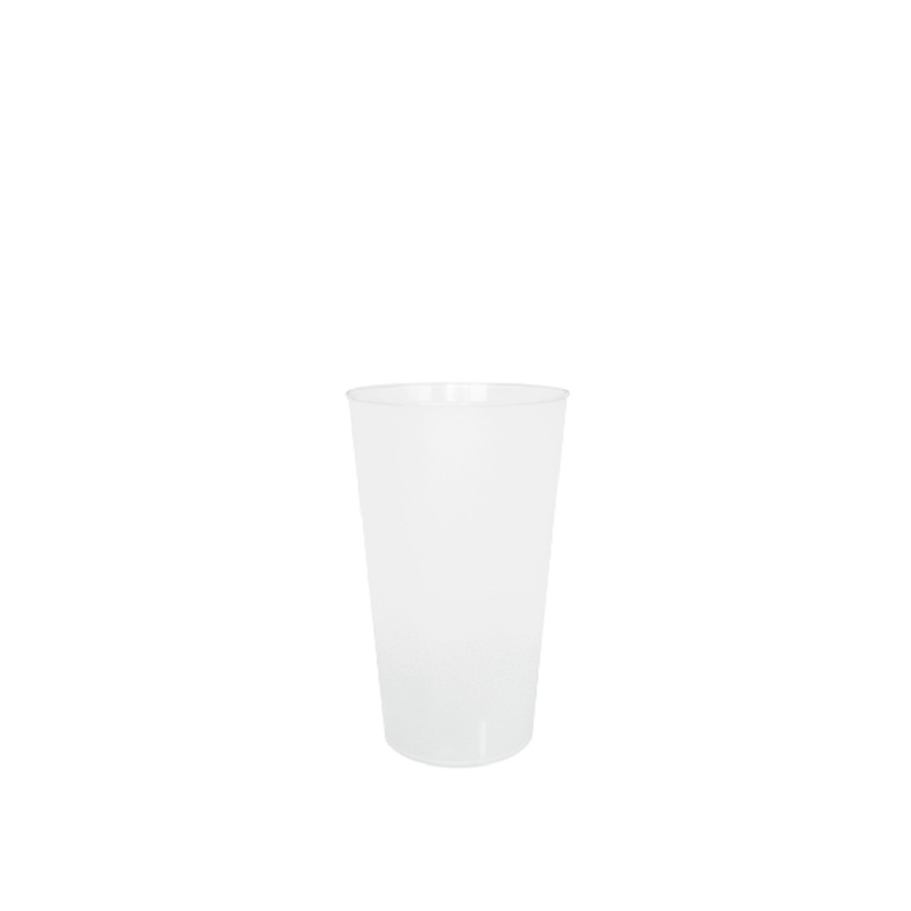 Copo Male�vel Polipropileno Reuse Opaco 330ml 7.3X11.8cm
