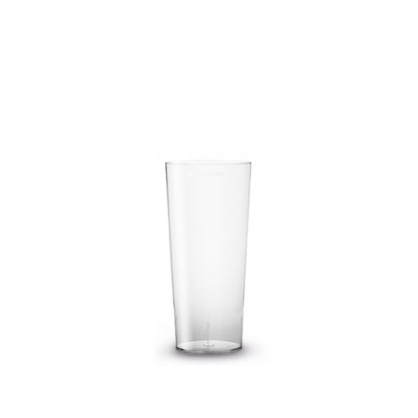 Copo Tubo Polipropileno Summer Transparente 320ml 6X15.4cm - Image product