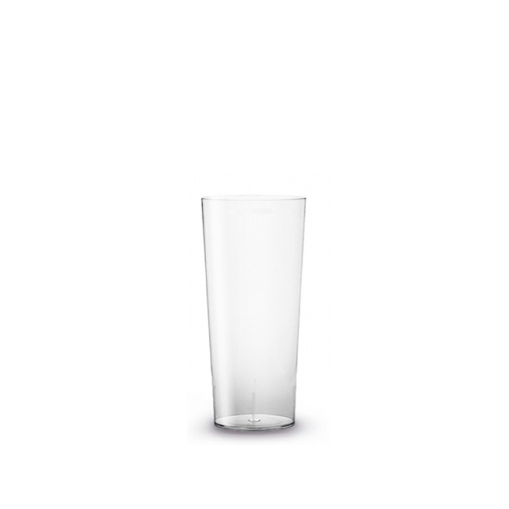 Copo Tubo Polipropileno Summer Transparente 320ml 6X15.4cm