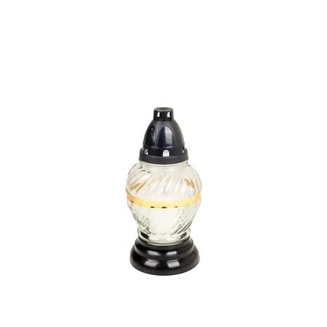 Candeeiro Vidro Branco 22cm - Image product