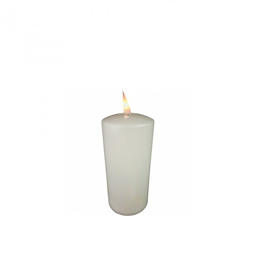 Crio Eltrico Led Vela da Paz Branco 7X15.5cm