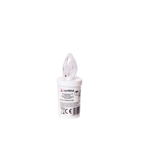 Círio Elétrico Led Minor Branco 3.5X10.5cm - Image product
