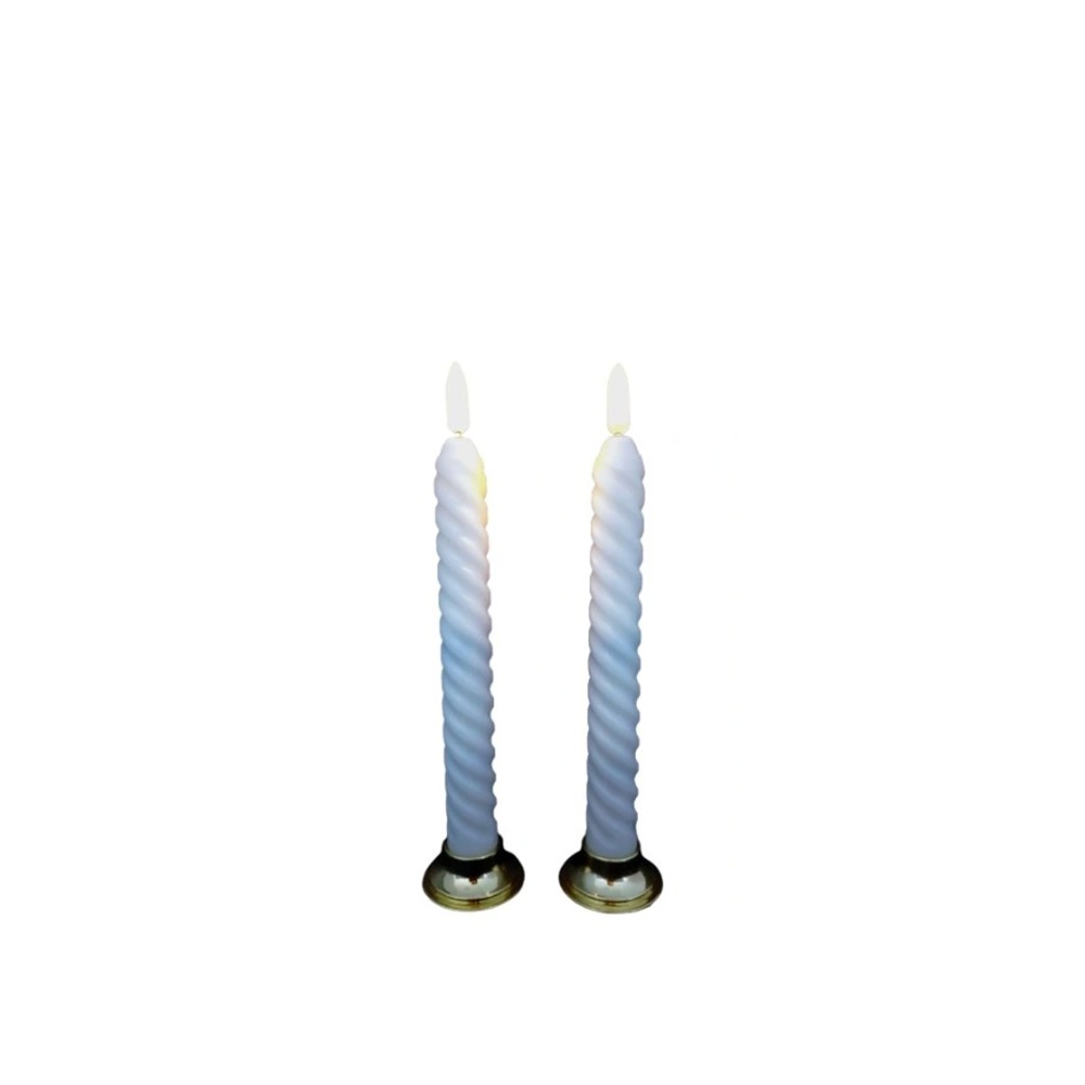 Vela Torcida Led 2X21cm Pack 2