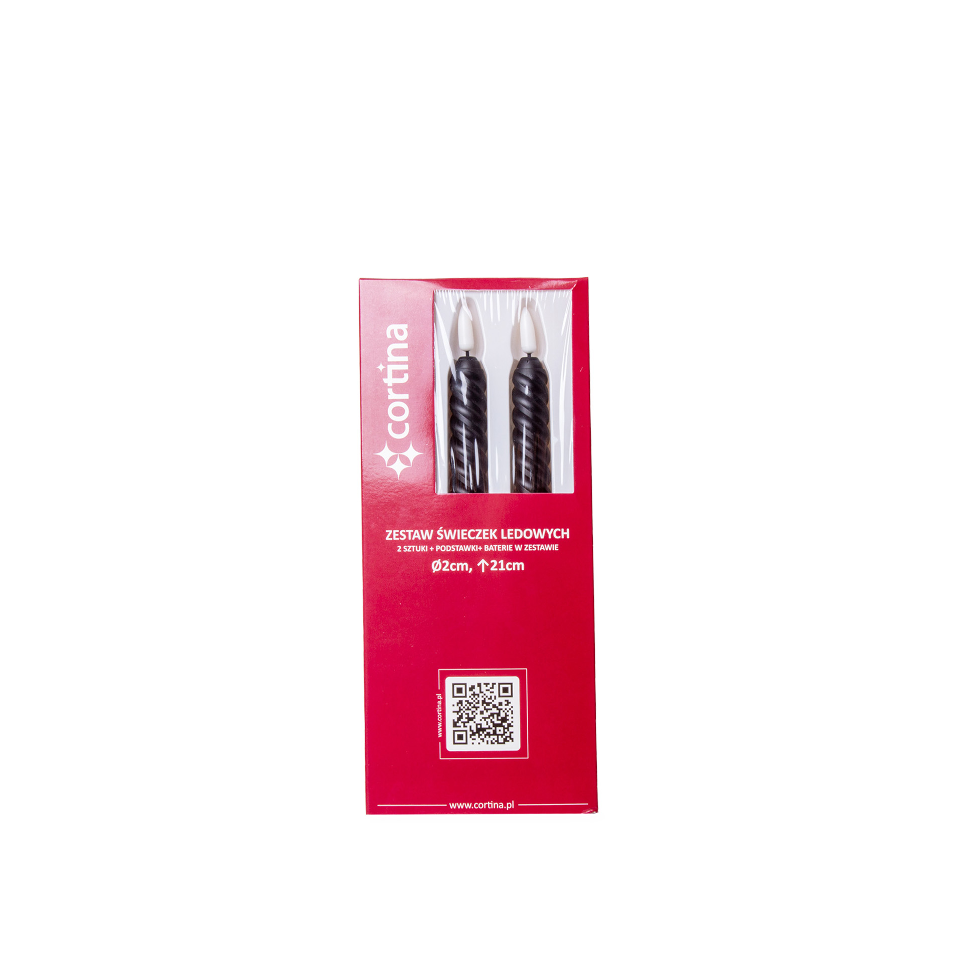 Vela Torcida Led 2X21cm Pack 2