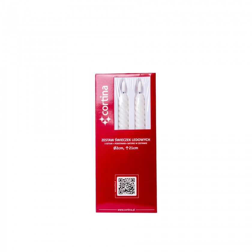 Vela Torcida Led Branca 2X21cm Pack 2 Vela Torcida Led Branca 2X21cm Pack 2