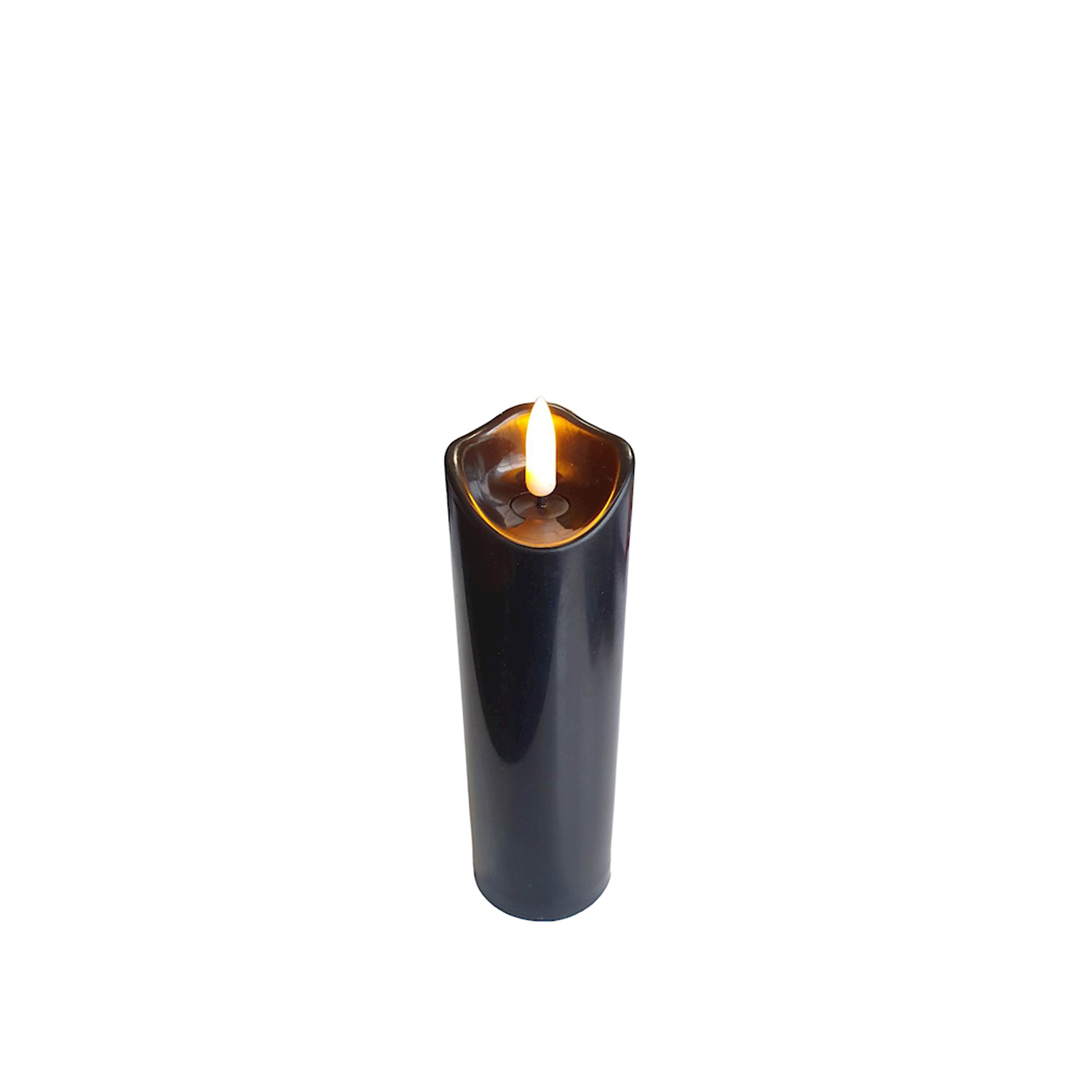 Círio Elétrico Led Vela da Paz Preta 5X17.5cm