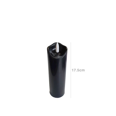 Círio Elétrico Led Vela da Paz Preta 5X17.5cm