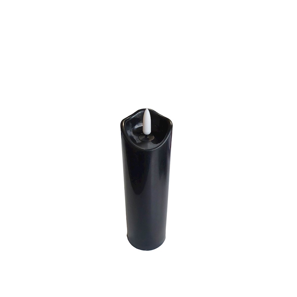 Círio Elétrico Led Vela da Paz Preta 5X17.5cm