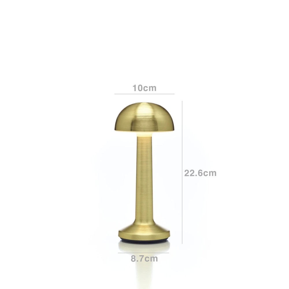 Candeeiro Mesa Moments Bowl Dourado 10X8.7X22.6cm