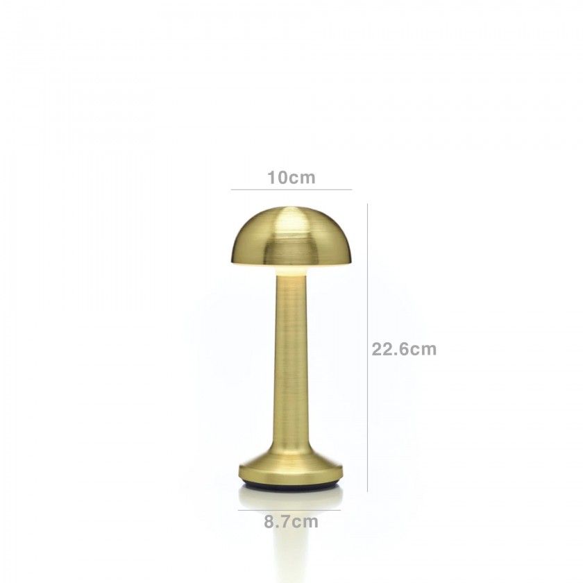 Candeeiro Mesa Moments Bowl Dourado 10X8.7X22.6cm