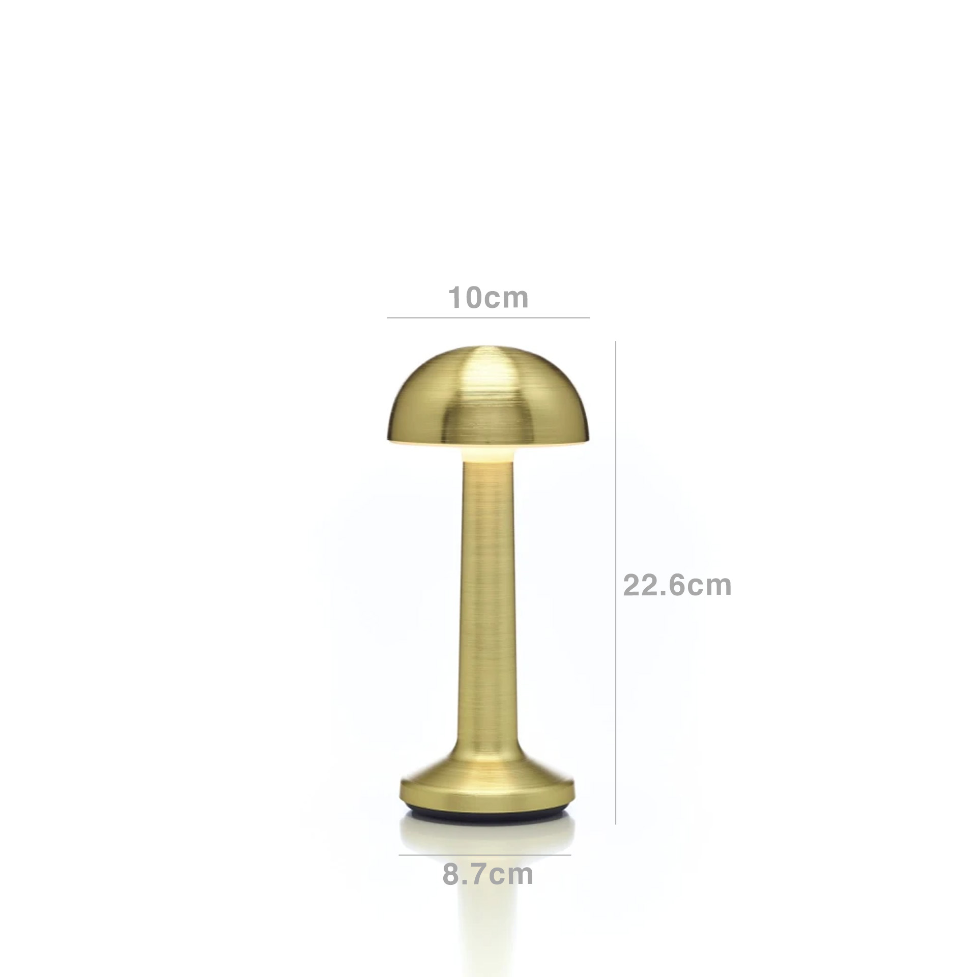 Candeeiro Mesa Moments Bowl Dourado 10X8.7X22.6cm