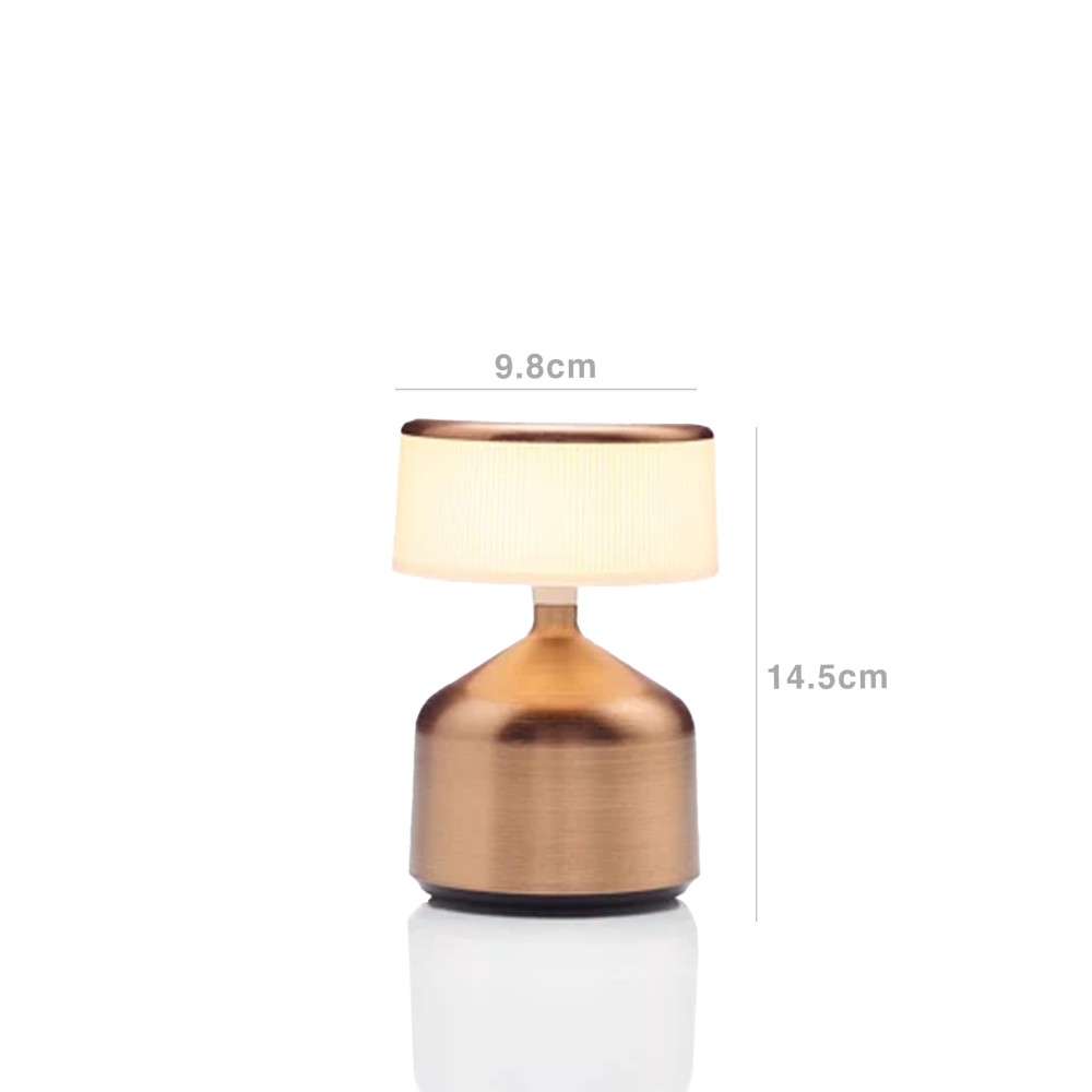 Candeeiro Mesa Demoiselle Cylinder Opaco Bronze 9.8X14.5cm