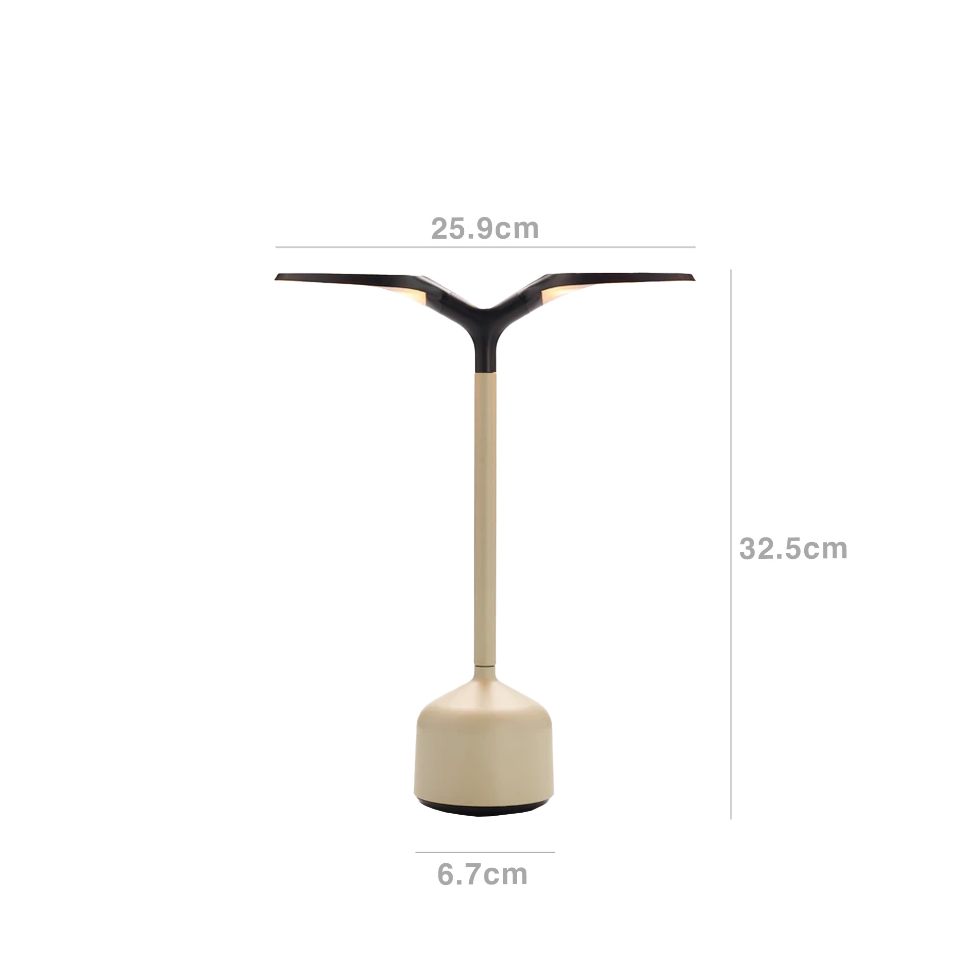 Candeeiro Mesa Grand Cru Areia 25.9X6.7X32.5cm