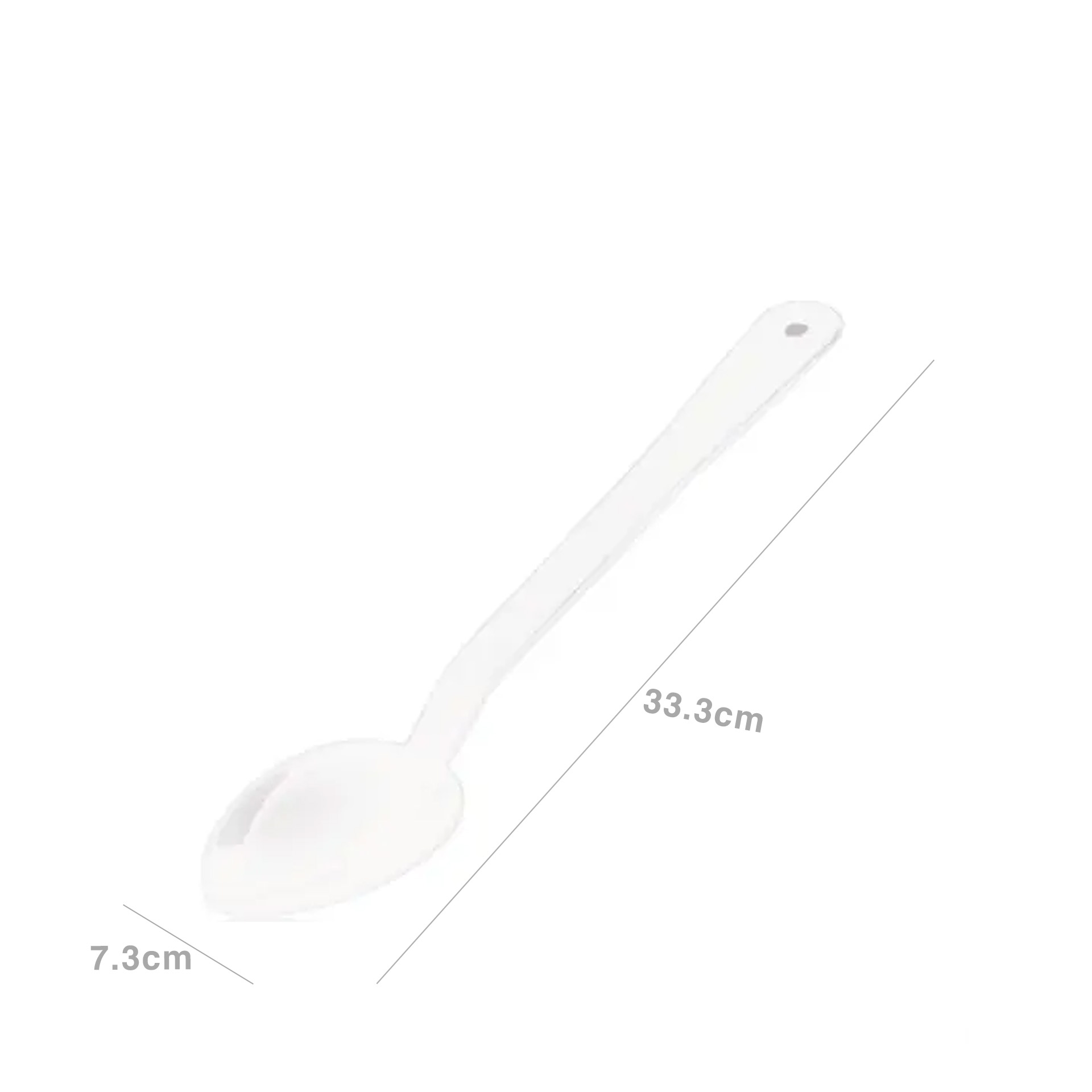 Colher Servir Policarbonato Branco 33.3X7.3cm