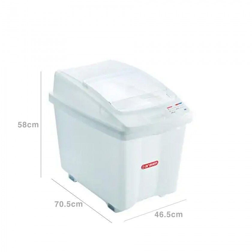 Contentor Tampa Dupla 80L 65.5X43.5X56cm Contentor Tampa Dupla 80L 65.5X43.5X56cm