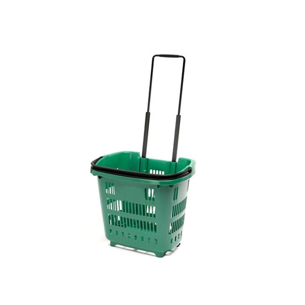 Cesto Compras com Rodas Asa Telesc�pica 34L 46.5X35.3X40.4cm