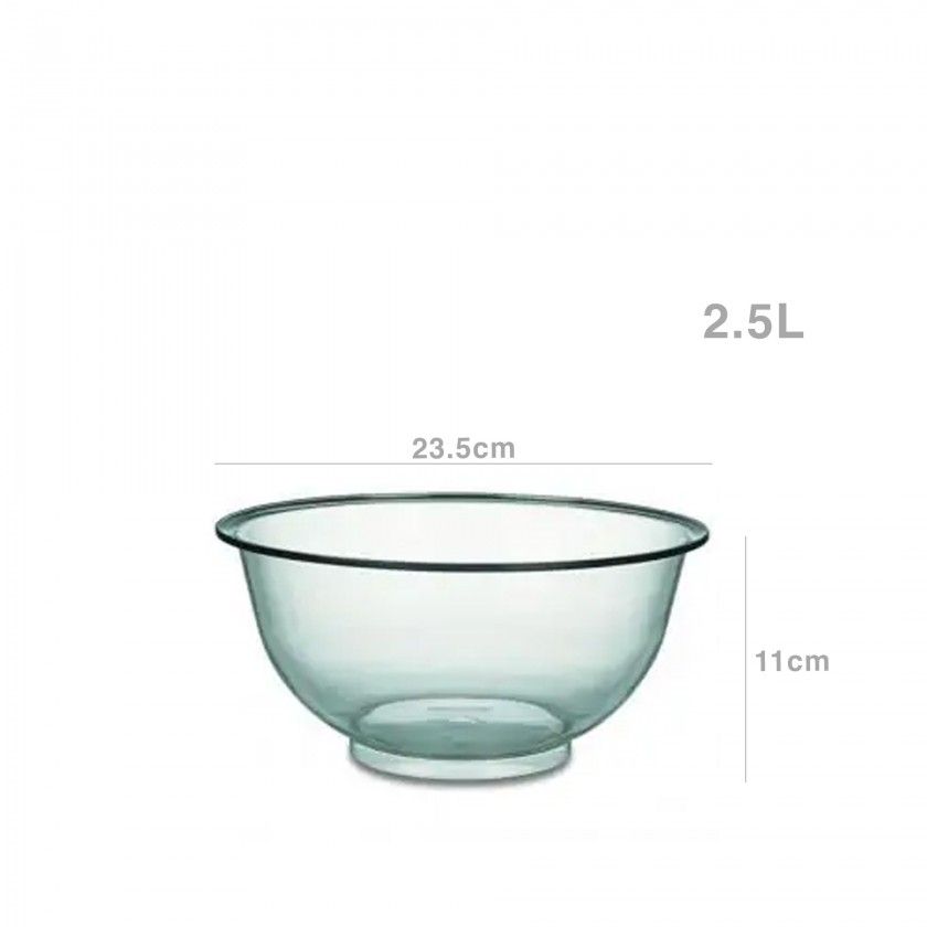 Tigela Policarbonato Transparente 2500ml 23.5X11cm Tigela Policarbonato Transparente 2500ml 23.5X11cm
