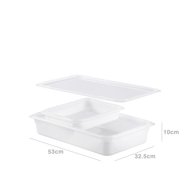 Tabuleiro com Peneira Gn1/1 53X32.5X10cm