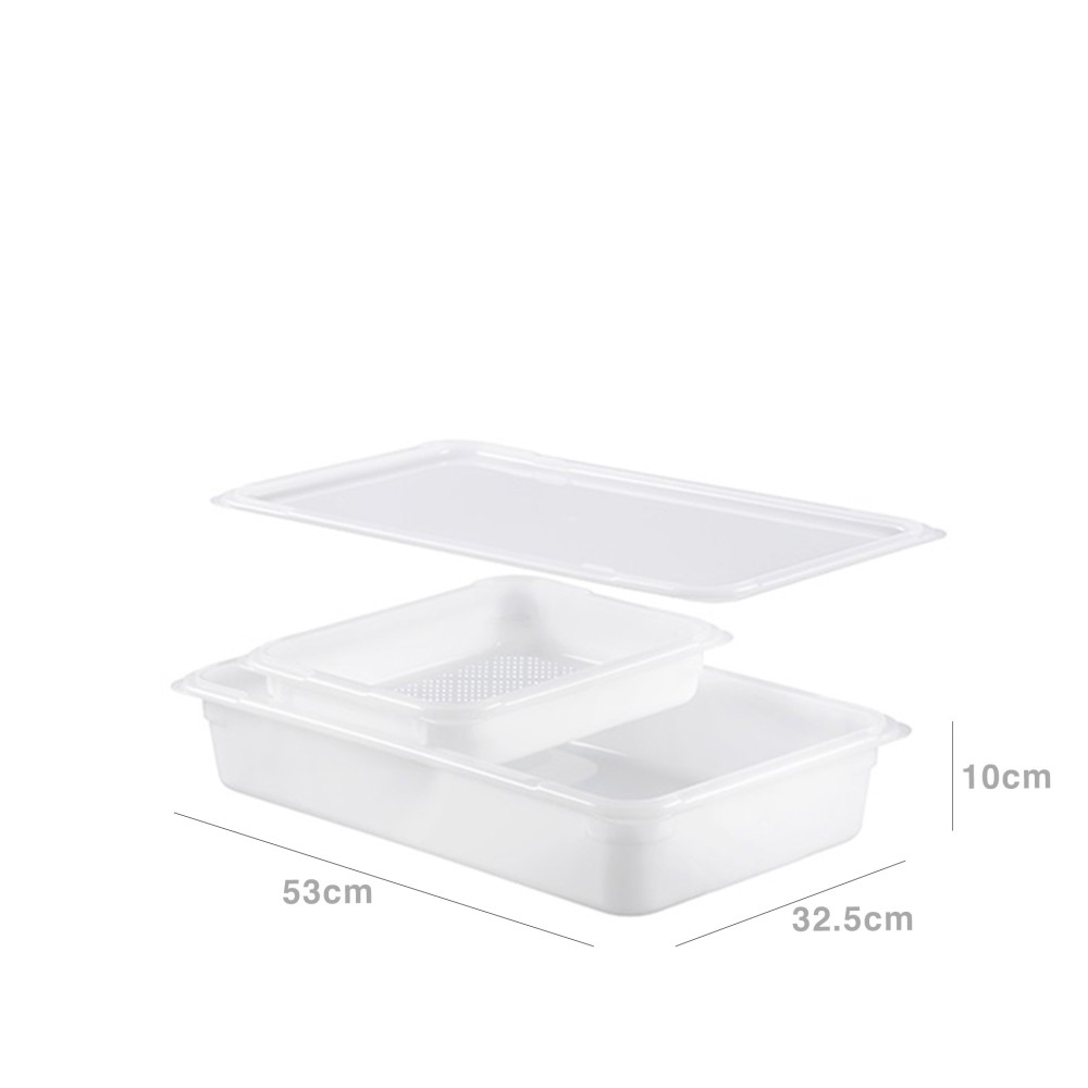 Tabuleiro com Peneira Gn1/1 53X32.5X10cm
