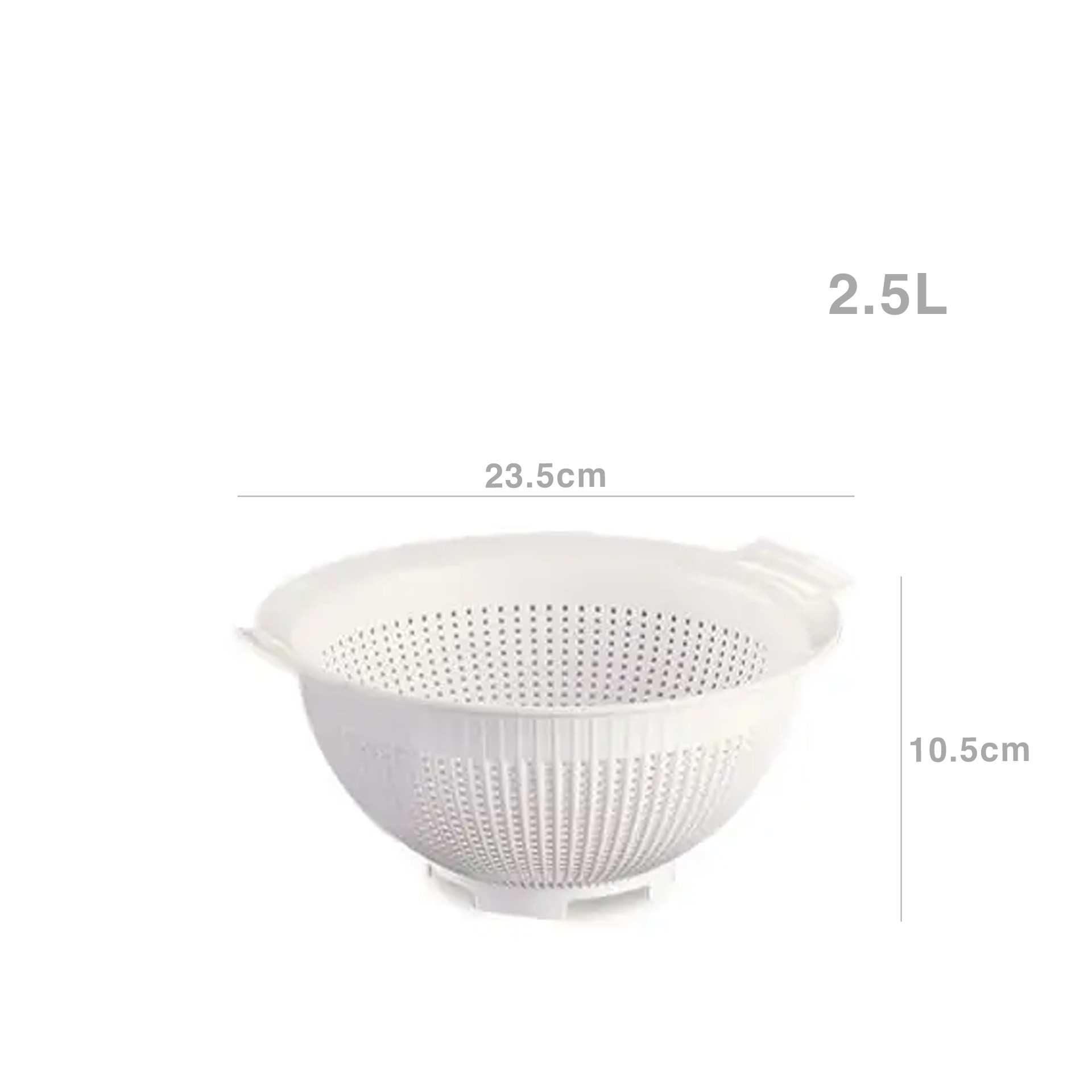 Escorredor Legumes Polipropileno 2500ml 23.5X10.5cm