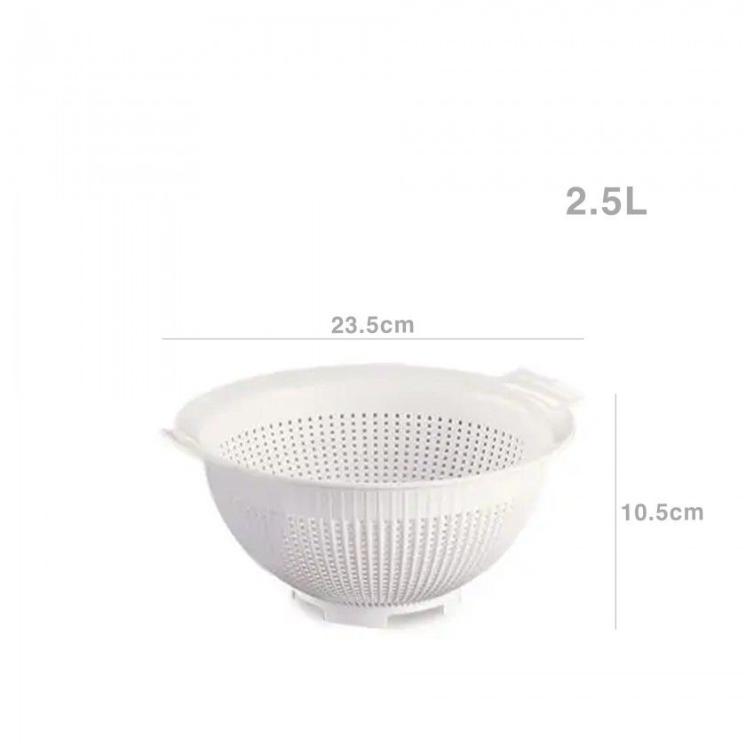 Escorredor Legumes Polipropileno 2500ml 23.5X10.5cm