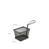 Cesto Servir Quadrado Preto 10X8X7cm Cesto Servir Quadrado Preto 10X8X7cm